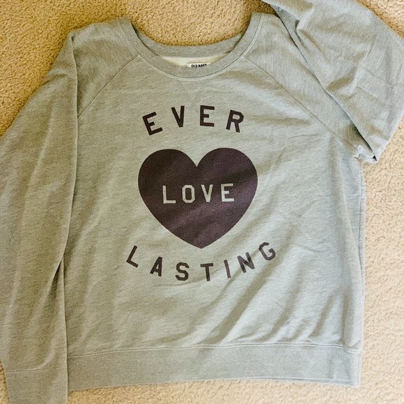 XL Old Navy Ever Lasting Love Crew Neck Sweater - Picture 1 of 3